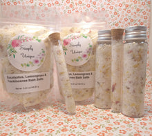 Load image into Gallery viewer, Eucalyptus, Lemongrass & Frankincense Bubbling Bath Salts